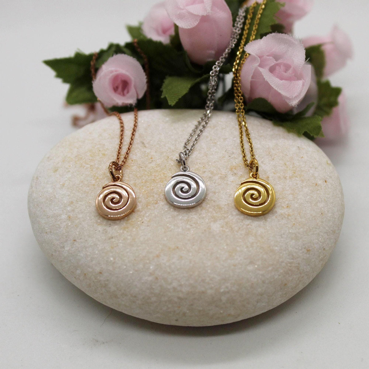 Spiral Necklace | Growth & Evolution Talisman, additional detail