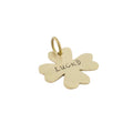 The Fortunate Token | Artisan Clover Pet ID & Custom Dog Tag, front view