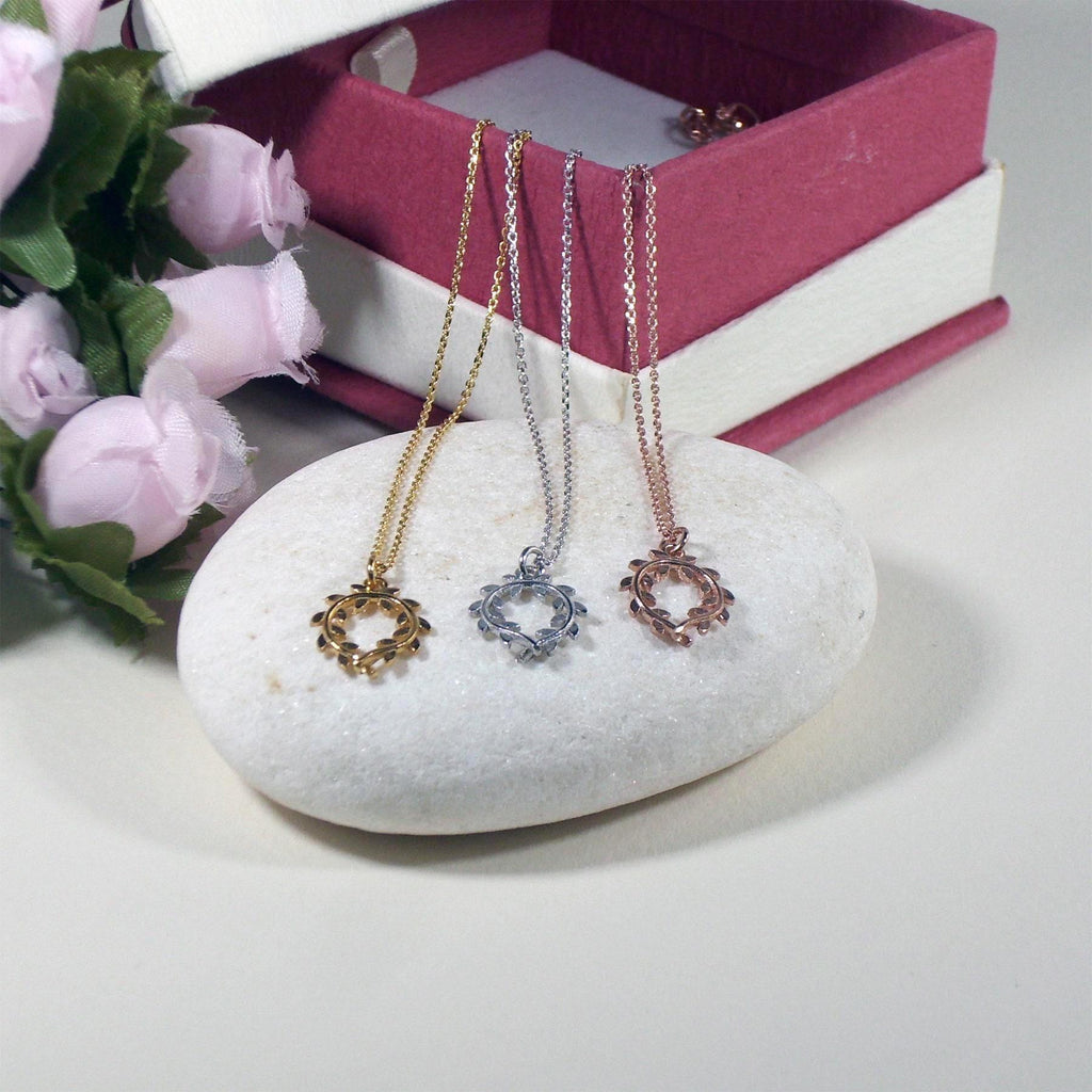 Olive Branch Necklace | Symbol of Peace & Growth, styled view