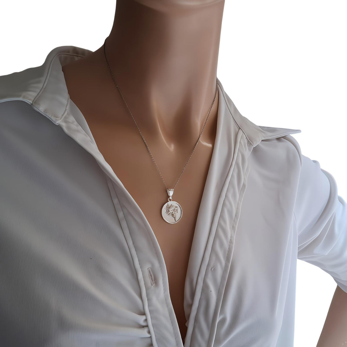 Wolf Medallion Necklace | Wild Spirit Talisman