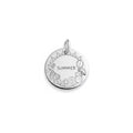 Ice Cream Dog Tag | Personalized Sterling Silver Popsicle Pet ID Tag | Summer Dog Charm, front view