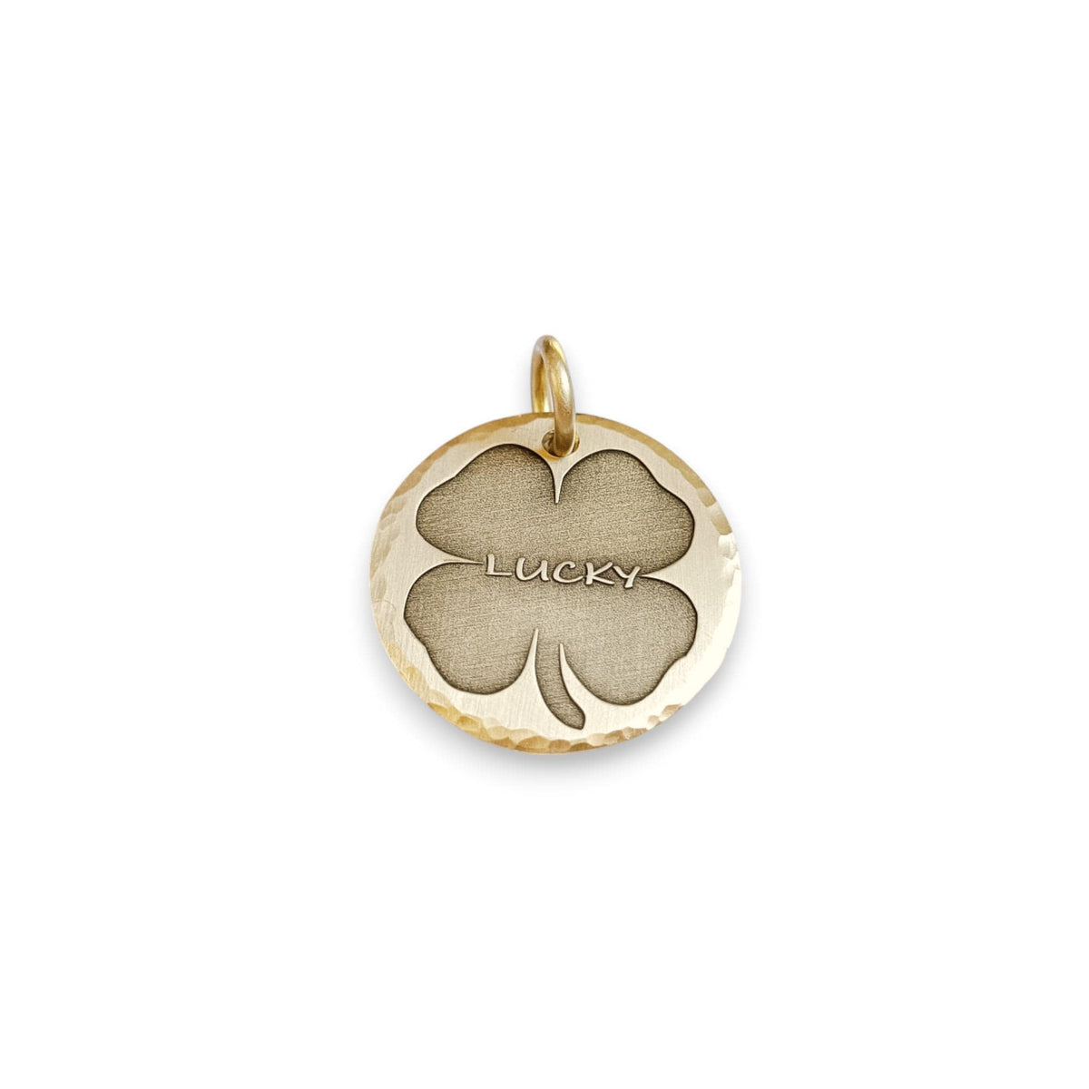 The Lucky Clover Token | Artisan Shamrock Pet ID & Custom Engraved Dog Tag, additional detail