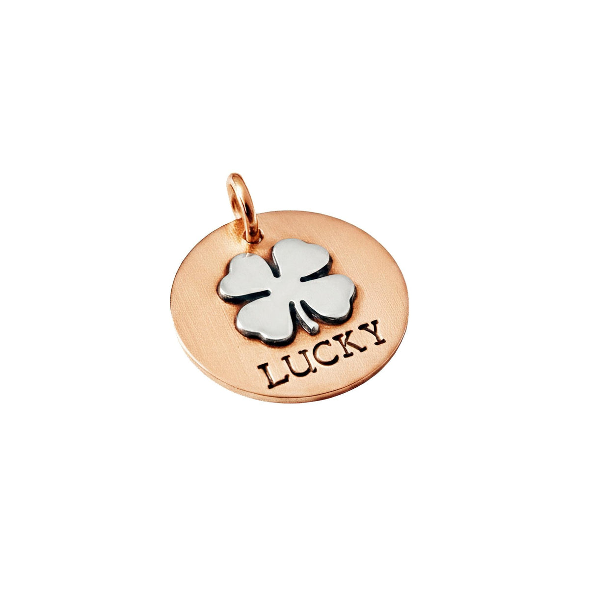 The Rare Fortune Token | Artisan Clover Pet ID & Custom Dog Tag, close-up detail