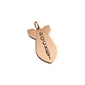 The Celestial Propulsion Token | Artisan Rocket Pet ID & Custom Dog Tag, in Copper finish