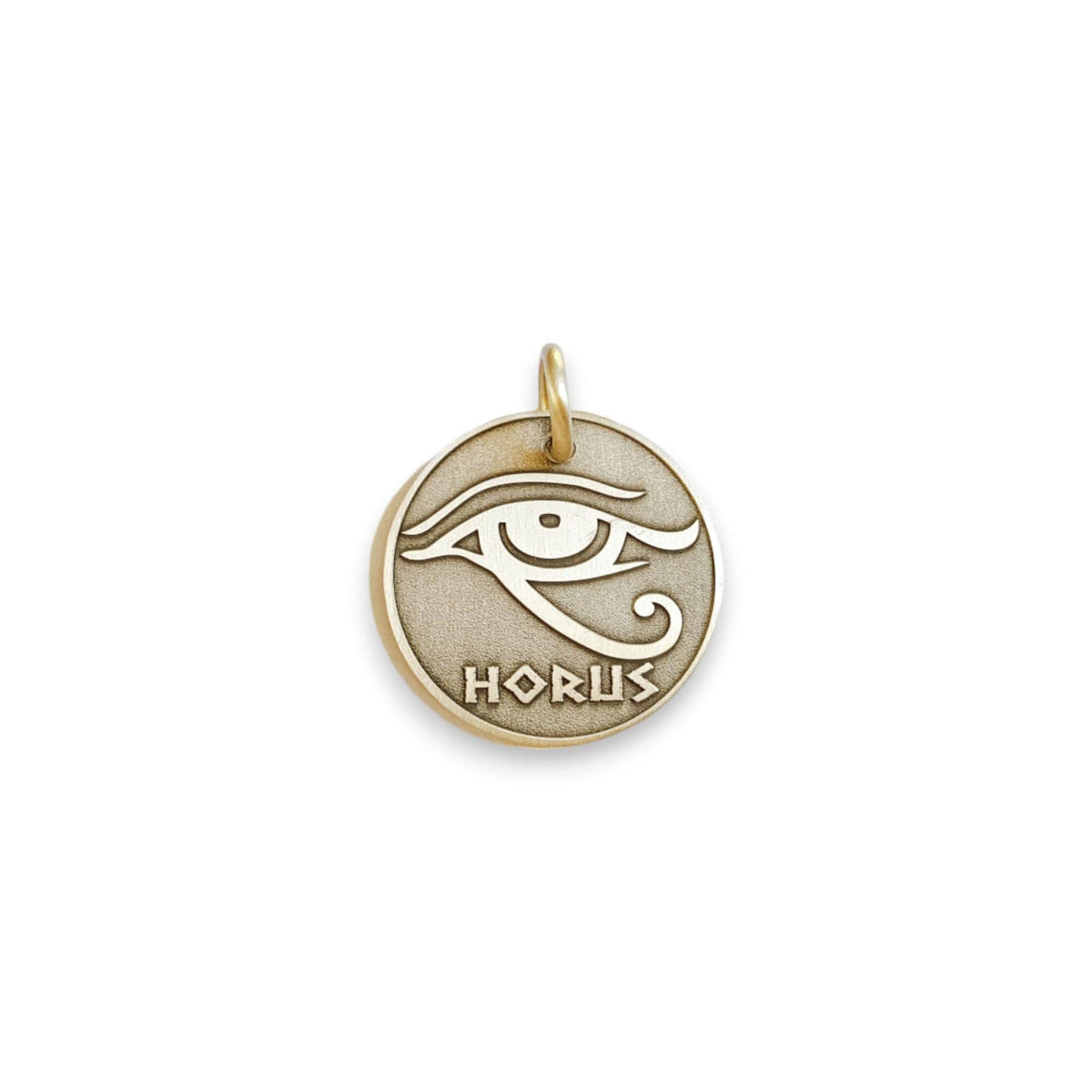 The Sentinel Token | Artisan Eye of Horus Pet ID & Custom Engraved Dog Tag, front view