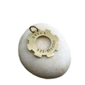 The Synchronized Gear Token | Artisan Industrial Pet ID & Custom Raised Motif Dog Tag, front view