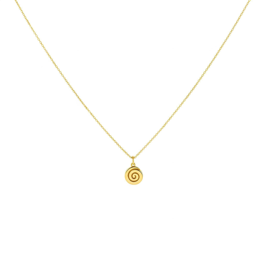 Spiral Necklace | Growth & Evolution Talisman, alternate angle
