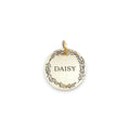 The Crimson Bloom Token | Artisan Poppy Flower Pet ID & Custom Engraved Dog Tag, front view