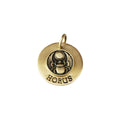 The Sacred Scarab Token | Artisan Egyptian Pet ID & Custom Engraved Amulet, front view