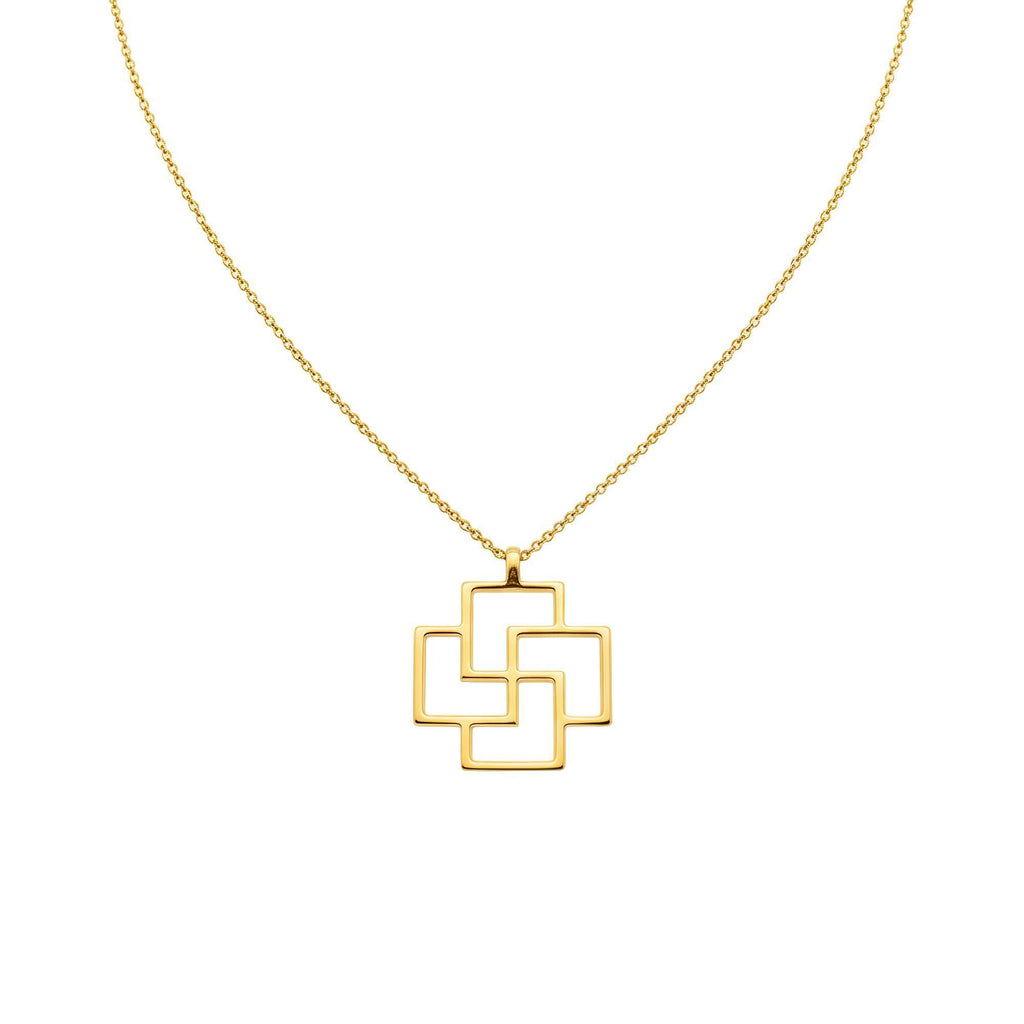 Tursaansydan Pendant | Ancient Finnish Protection Charm, in Yellow Gold Plated finish