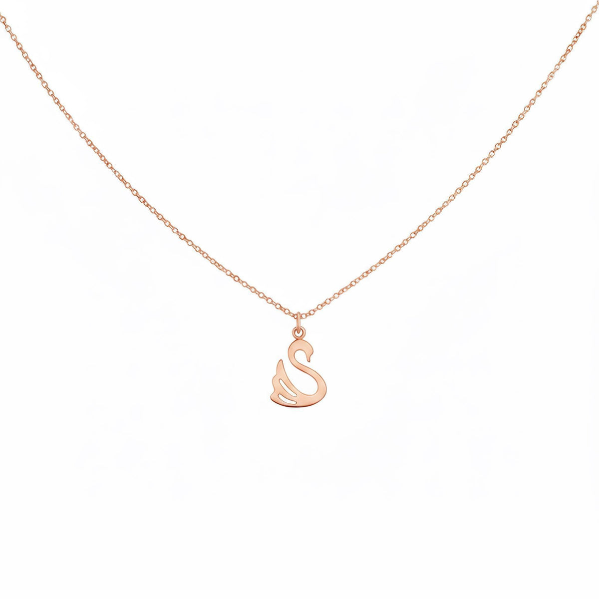 Swan Necklace | Symbol of Grace & Transformation, in Rose Gold Plated finish