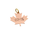 The True North Token | Artisan Maple Leaf Pet ID & Custom Tag, front view