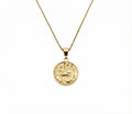 Fox Silhouette Medallion | Forest Intuition Talisman, in Yellow Gold Plated finish