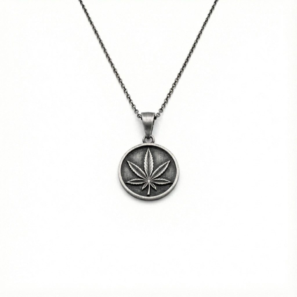 Five-Leaf Botanical Medallion | Ancient Herbal Talisman, styled view