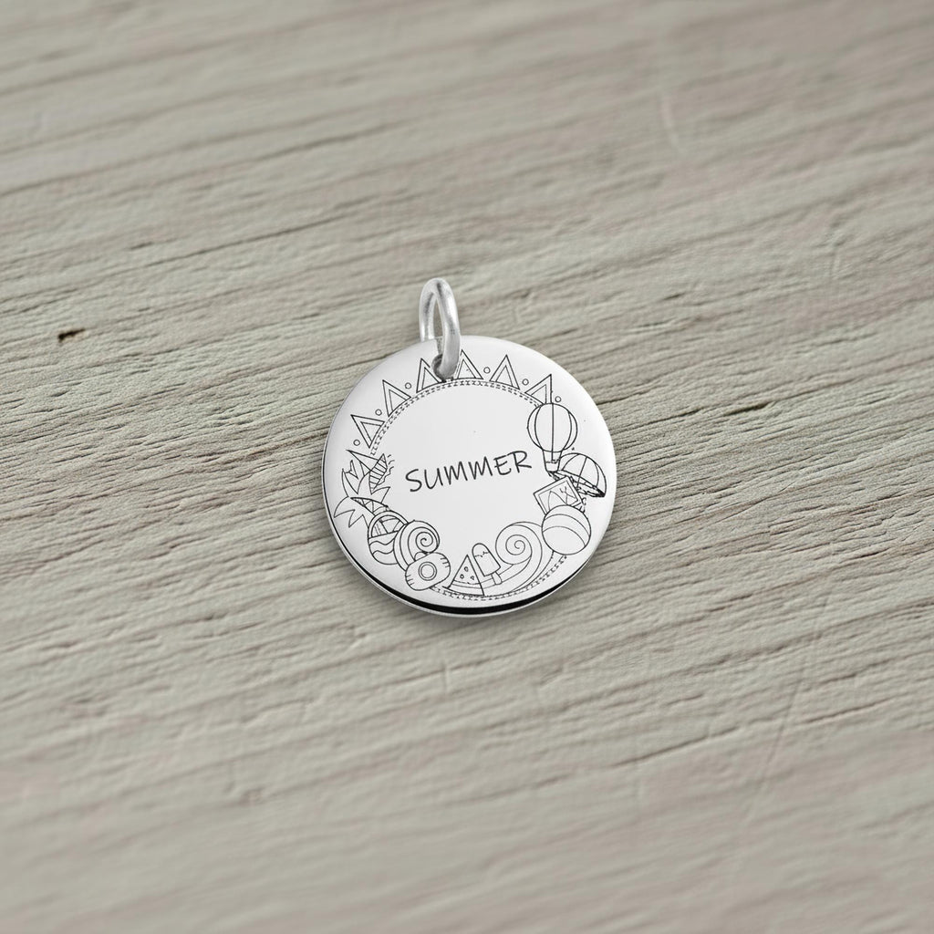 Ice Cream Dog Tag | Personalized Sterling Silver Popsicle Pet ID Tag | Summer Dog Charm, additional detail