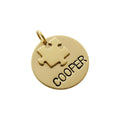 The Final Piece Token | Artisan Puzzle Pet ID & Custom Dog Tag, in Brass with Brass Top finish