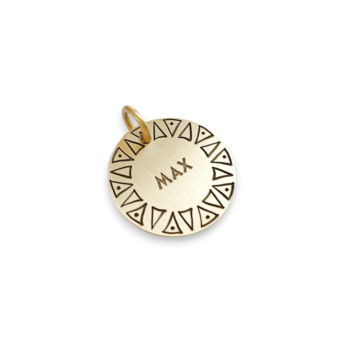 The Resilient Thorns Token | Artisan Ethos Pet ID & Custom Engraved Dog Tag, front view
