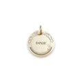 The Celestial Comet Token | Artisan Shooting Star Pet ID & Custom Engraved Dog Tag, front view