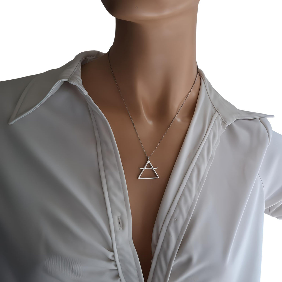 Air Element Necklace | Alchemical Triangle Talisman