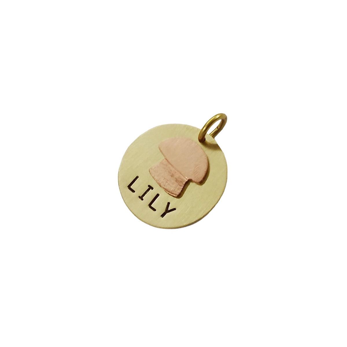 The Woodland Forager Token | Artisan Mushroom Pet ID & Custom Dog Tag, alternate angle
