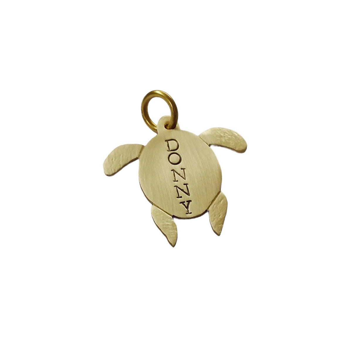 The Ancient Turtle Token | Artisan Nature Pet ID & Custom Motif Dog Tag, alternate angle