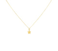 Star Necklace | Delicate Silver Celestial Charm | Inspirational Gift for Daughter, in Yellow Gold Plated finish