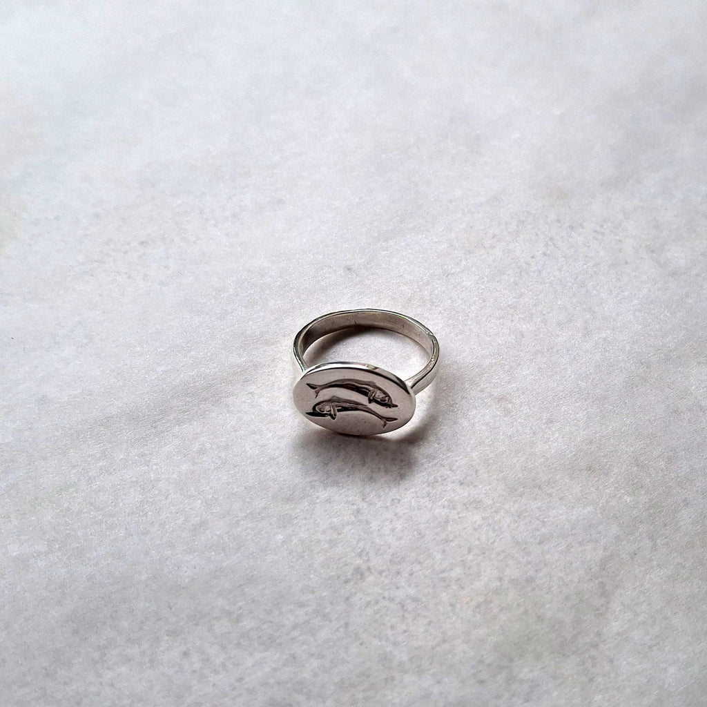 Dolphin Signet Ring | Ancient Greek Mythology Talisman, additional detail