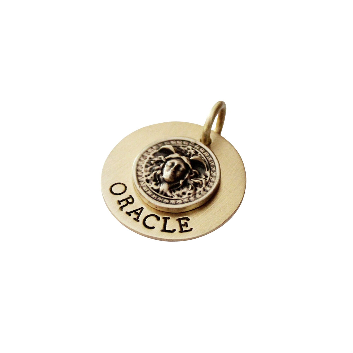 The Seer Sigil | Artisan Oracle Pet ID & Custom Engraved Dog Tag, close-up detail