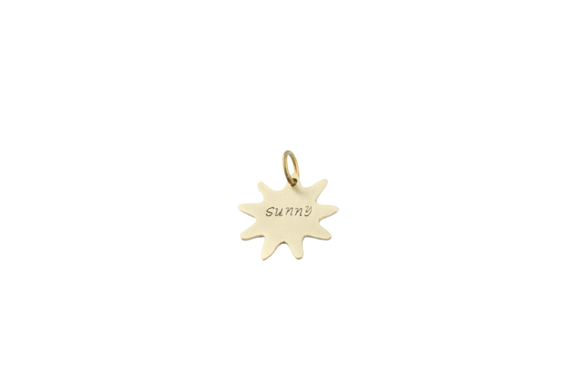 The Radiant Sun Token | Artisan Sun Pet ID & Custom Dog Tag, close-up detail