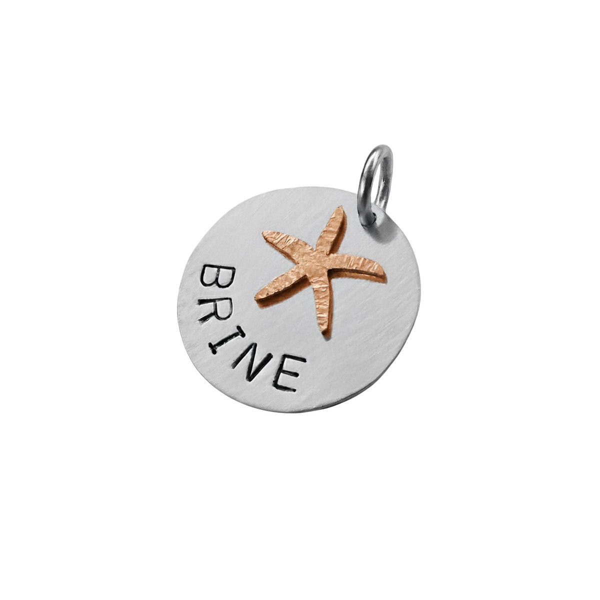 The Celestial Mariner Token | Artisan Starfish Pet ID & Custom Dog Tag, front view