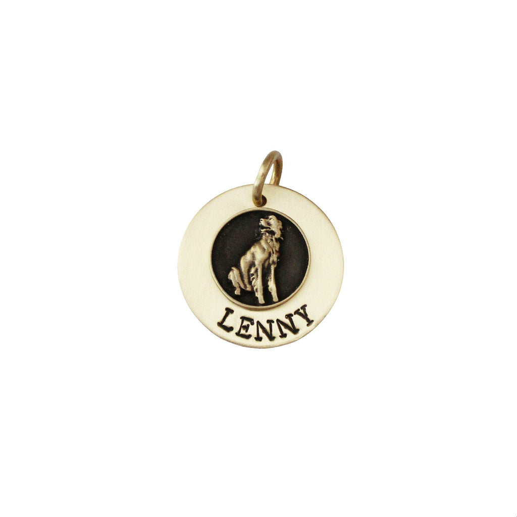 The Labrador Sigil | Artisan Breed Pet ID & Custom Engraved Dog Tag, front view