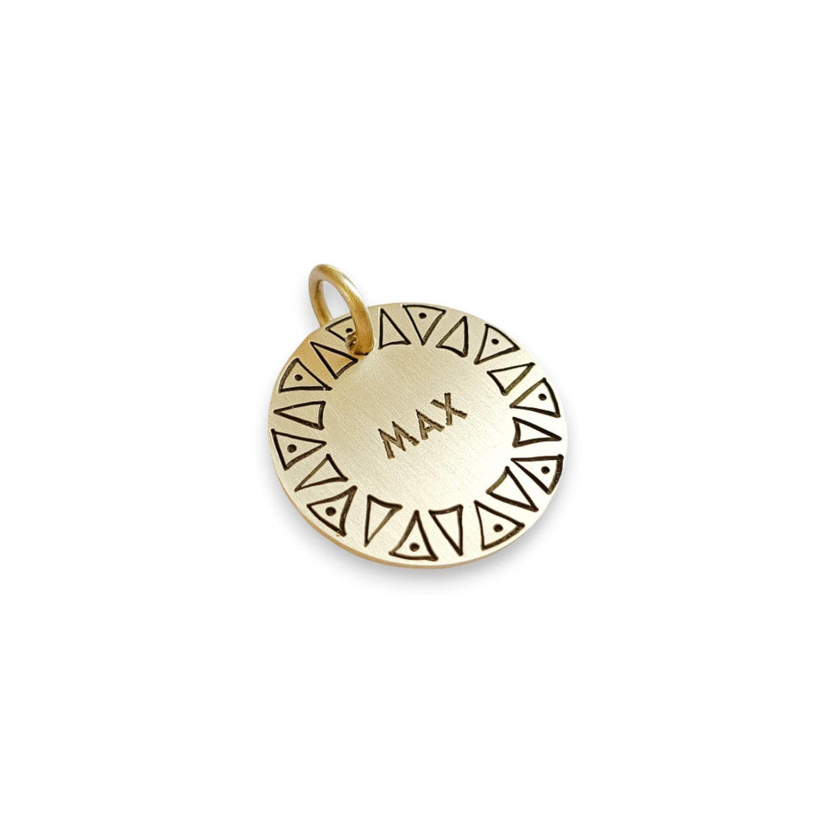 The Resilient Thorns Token | Artisan Ethos Pet ID & Custom Engraved Dog Tag, styled view
