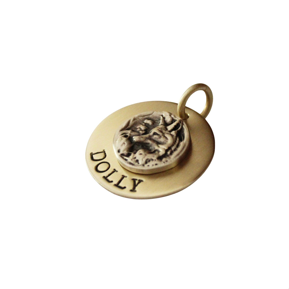 The Clever Fox Token | Artisan Woodland Pet ID & Custom Engraved Dog Tag, additional detail