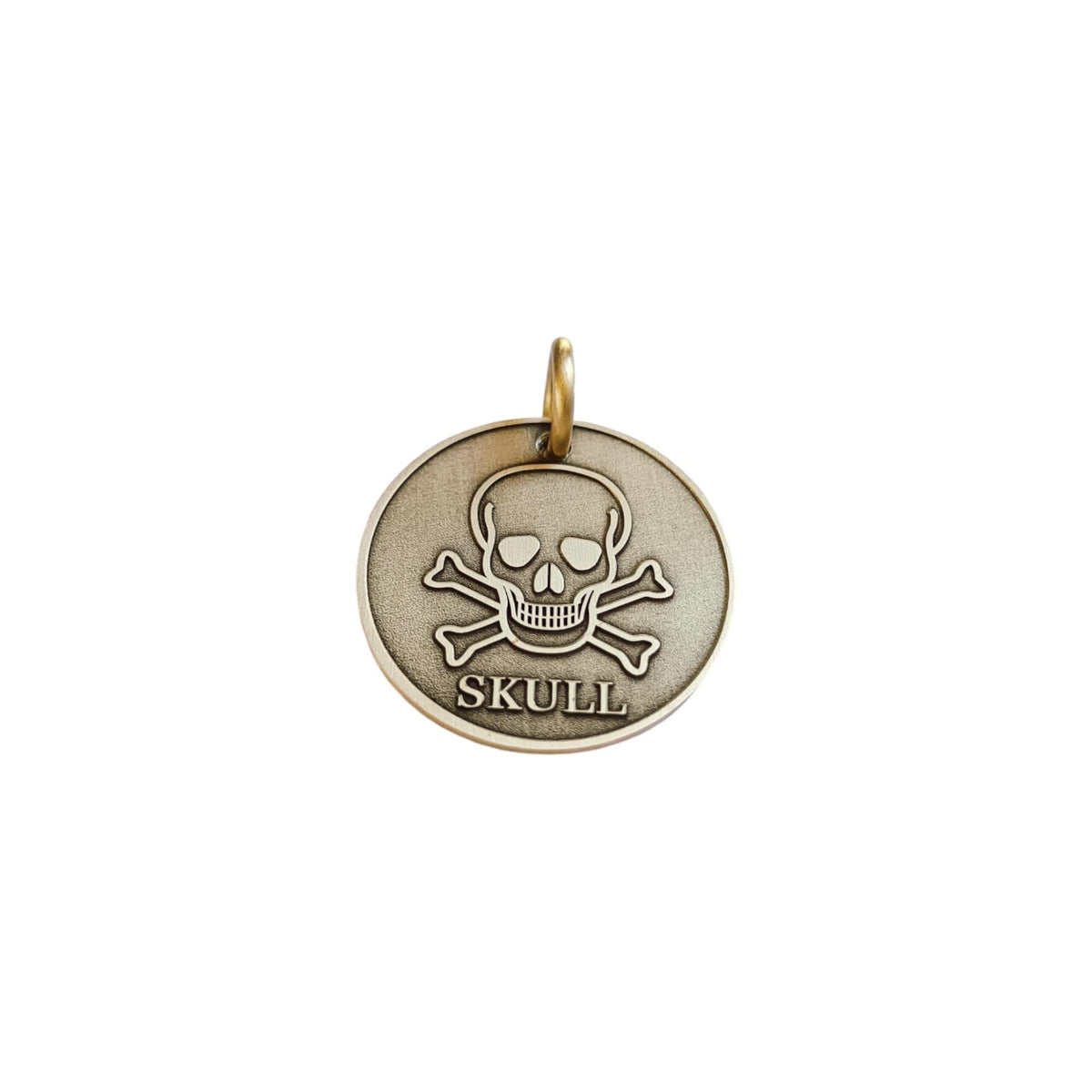 The Corsair Token | Artisan Jolly Roger Pet ID & Custom Engraved Dog Tag, styled view