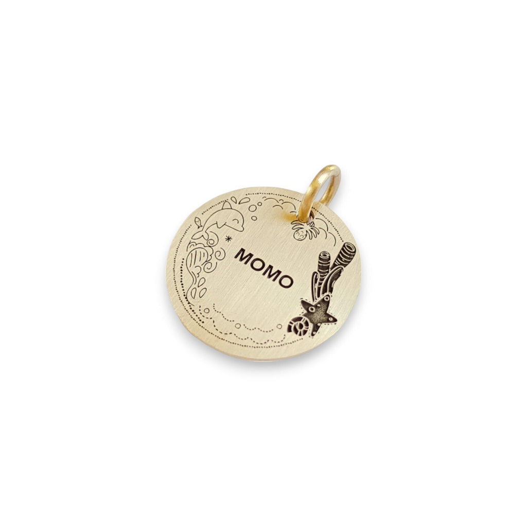The Oceanic Adventure Token | Artisan Marine Pet ID & Custom Engraved Dog Tag, styled view