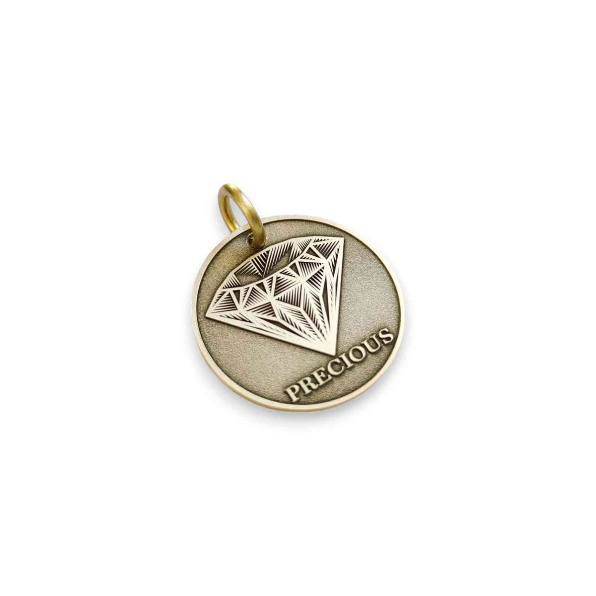 The Brilliance Token | Artisan Diamond Pet ID & Custom Engraved Dog Tag, additional detail