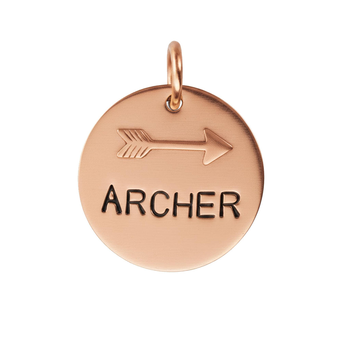 The Swift Direction Token | Artisan Arrow Pet ID & Custom Dog Tag, in Copper with Copper Top finish