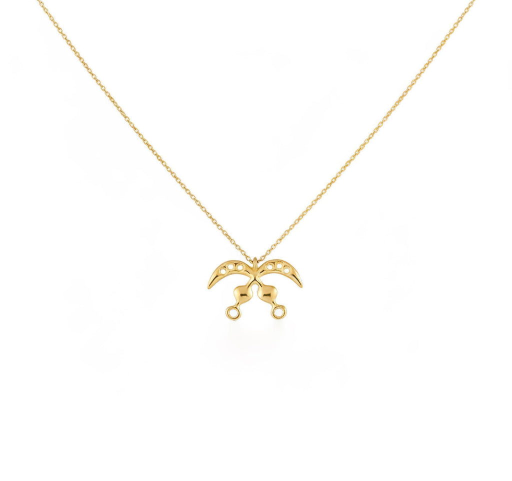 Akofena Adinkra Necklace | Warrior Courage Talisman, alternate angle