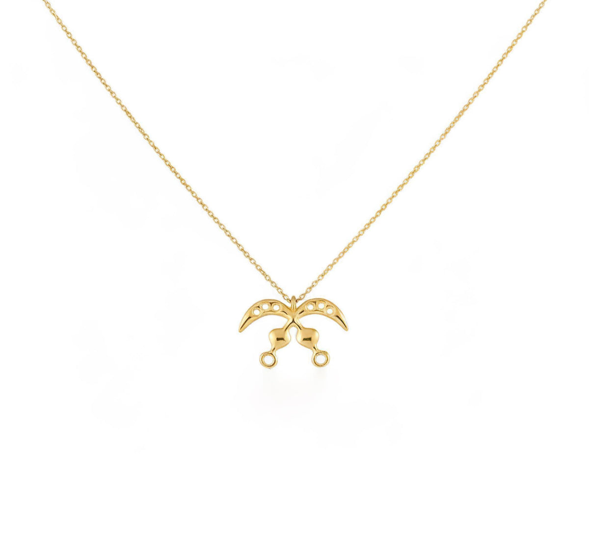 Akofena Adinkra Necklace | Warrior Courage Talisman, alternate angle