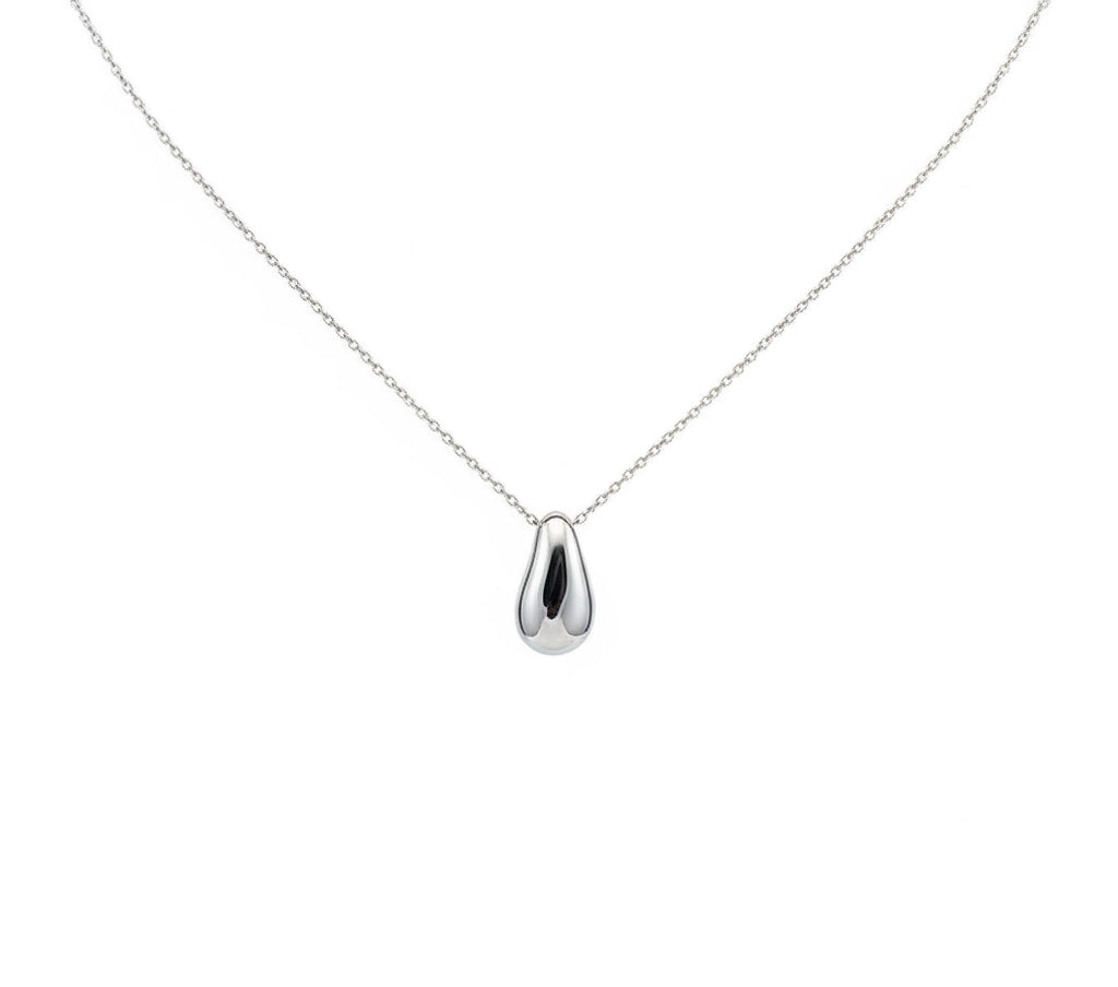 Pebble Charm Necklace | Minimalist Nature Talisman, front view