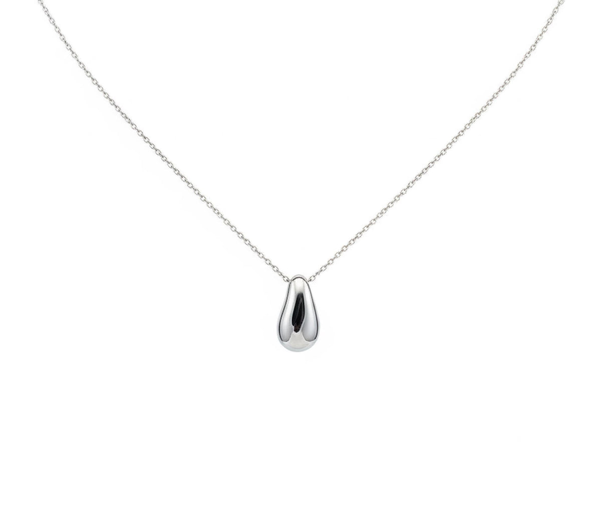 Pebble Charm Necklace | Minimalist Nature Talisman, front view