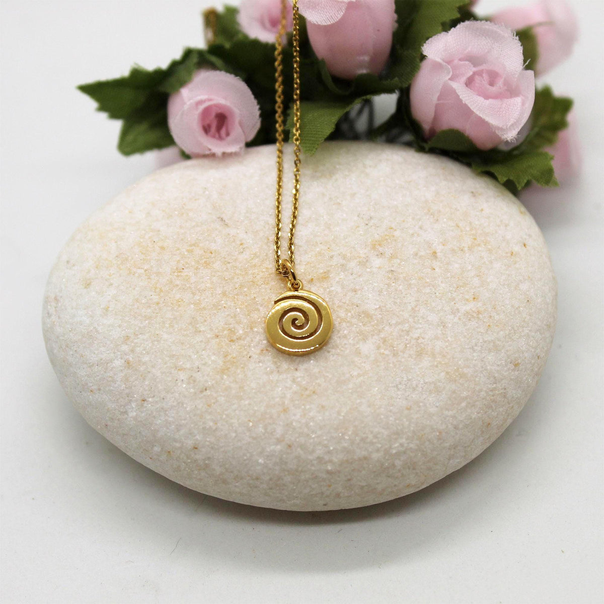 Spiral Necklace | Growth & Evolution Talisman, alternate angle