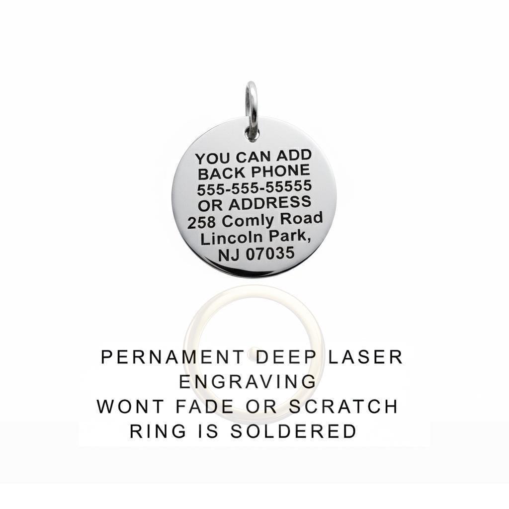 Adventure Bear Dog Tag, additional detail view