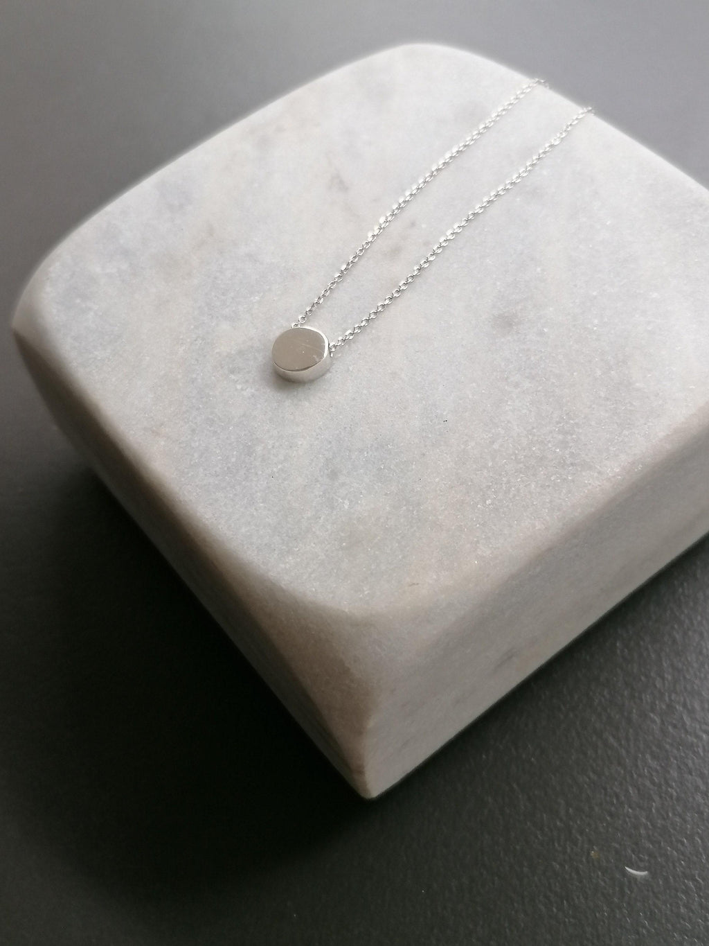 Dainty Karma Necklace | Simple Sterling Silver Circle Pendant | Minimalist Eternity Jewelry
