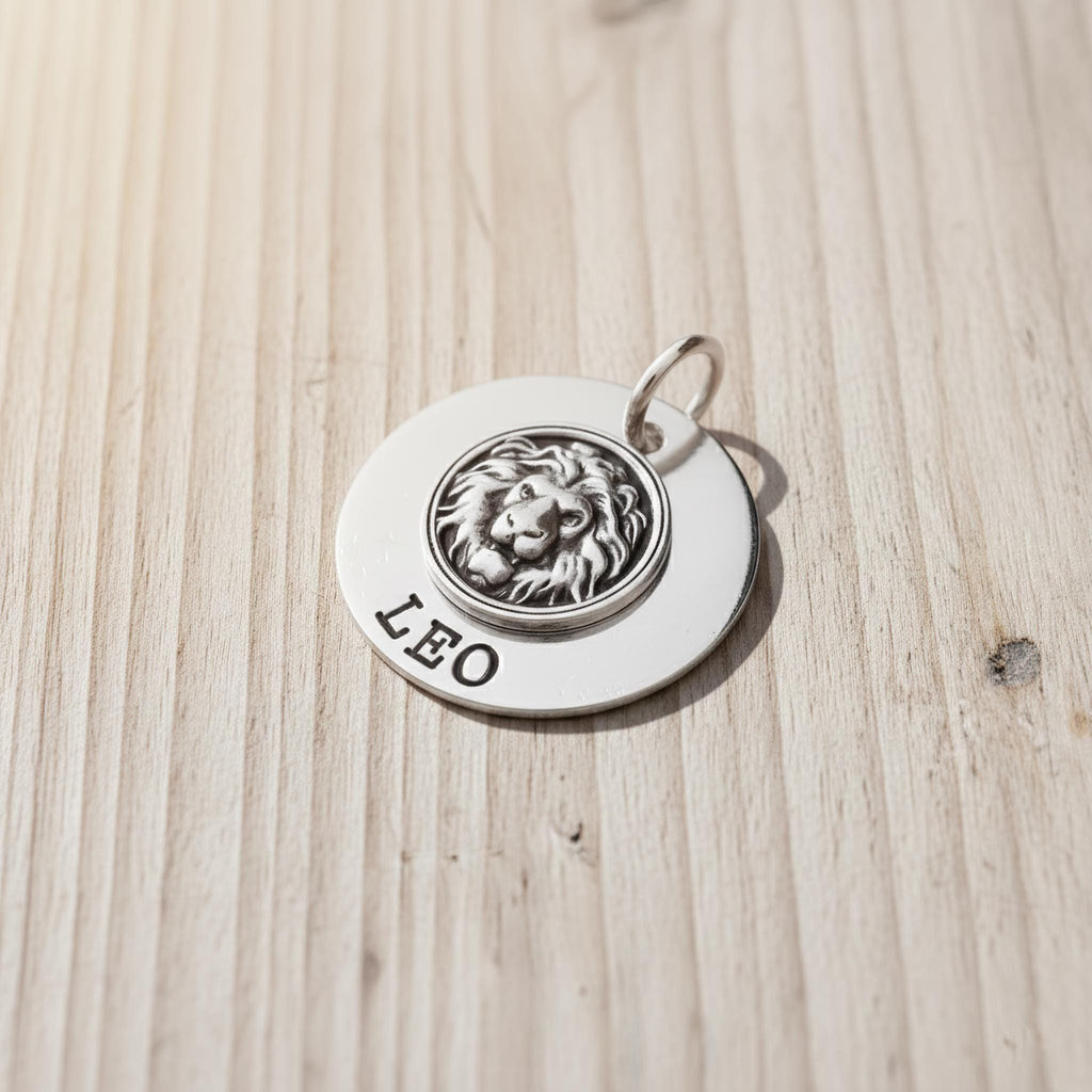 Lion Dog Tag | Custom Engraved Pet ID Collar Charm, additional detail