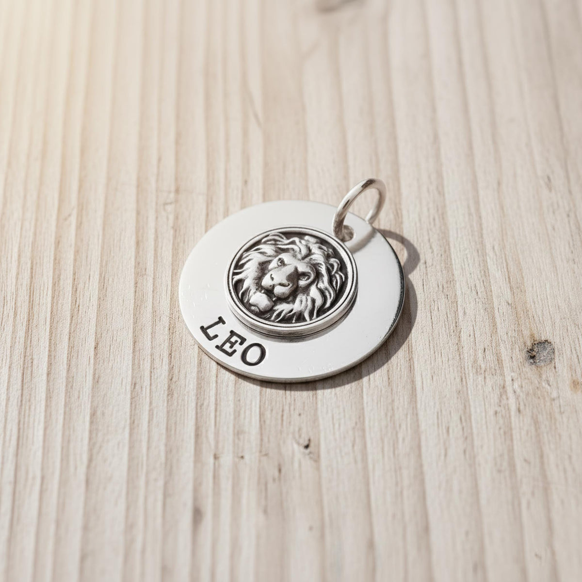 Lion Dog Tag | Custom Engraved Pet ID Collar Charm, additional detail