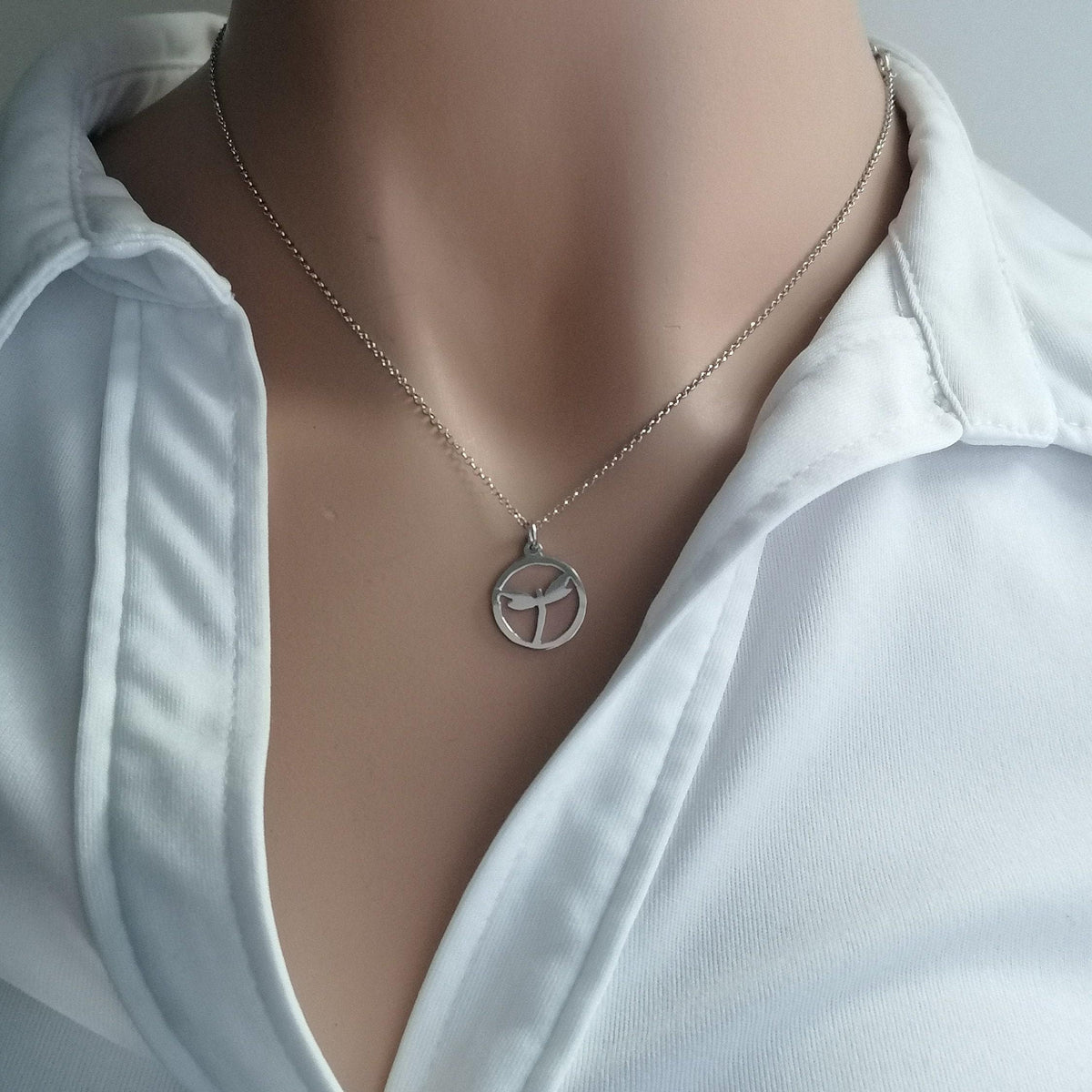Dragonfly Charm Necklace | Symbol of Transformation, additional detail