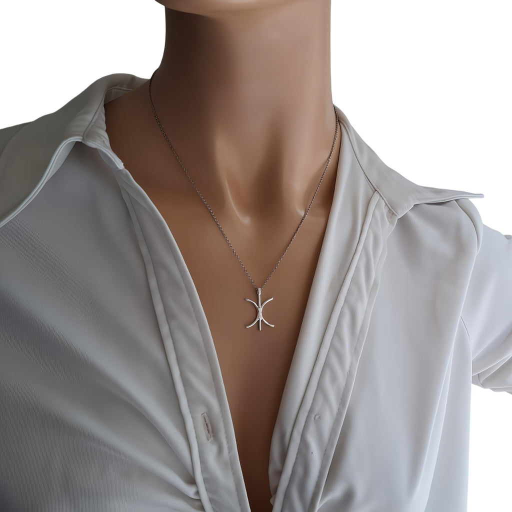Eris Symbol Necklace | Goddess of Discord Talisman, styled view