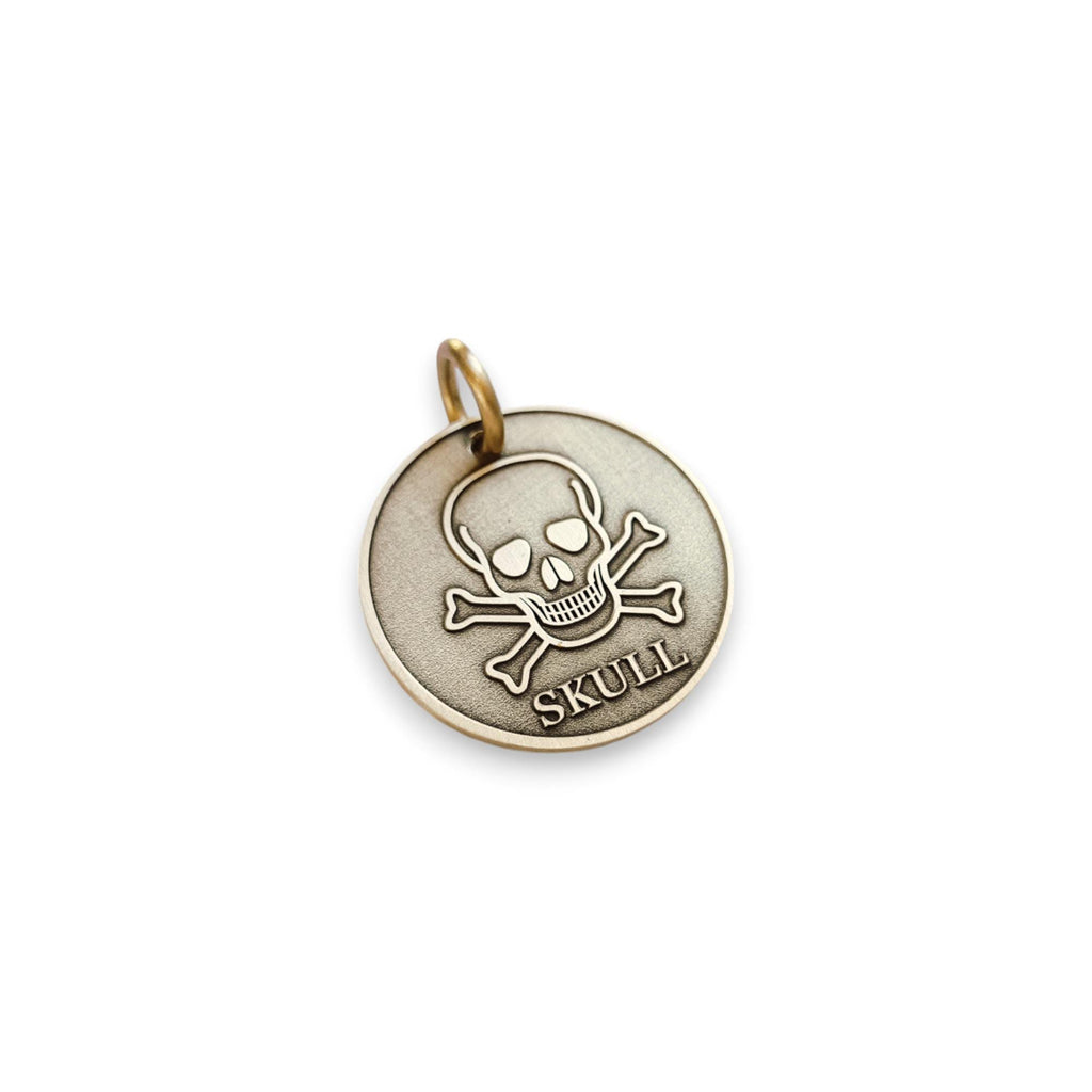 The Corsair Token | Artisan Jolly Roger Pet ID & Custom Engraved Dog Tag, additional detail