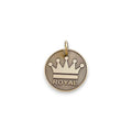 The Sovereign Token | Artisan Crown Pet ID & Custom Engraved Dog Tag, front view
